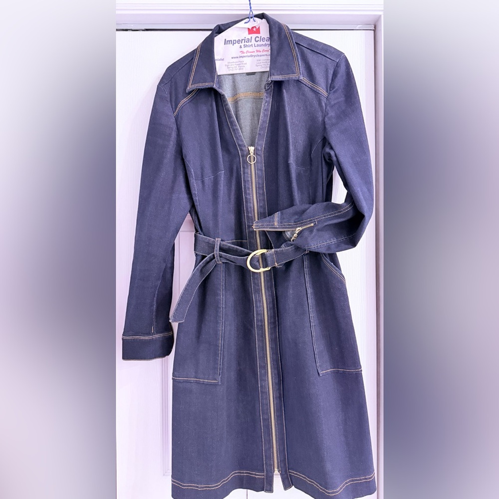 Macys Inc denim dress size 14 - Picture 3 of 8